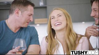 Handsome noisy neighbors fucked Carter Cruise at the same time