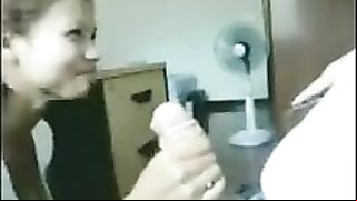 Secretary BJ Blowout! Amateur Hidden Cam Cum Swallow MILF Office Blowjob