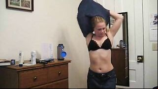 Shy College Girl Reluctantly Strips for Daddy on Cam for the First Time!